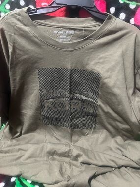 Michael Kors Olive Logo Short-Sleeve Tee